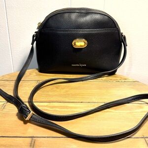 Nanette Lepore Black Crossbody Bag with Gold Accent. NWOT